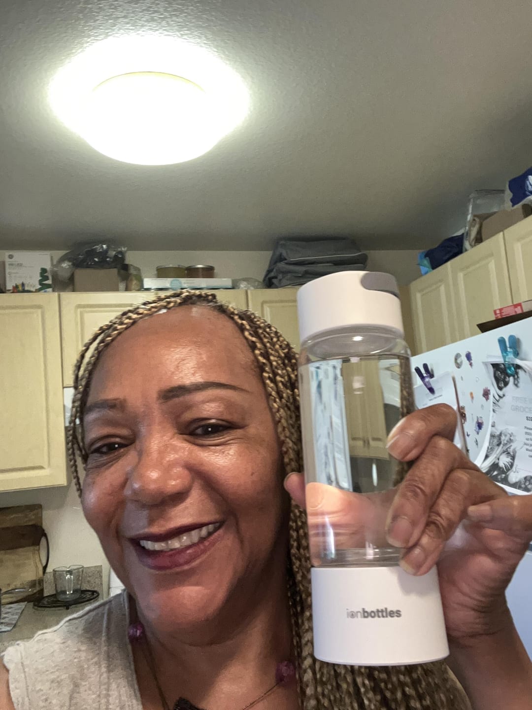 Customer photo review of Pro Hydrogen Water Bottle