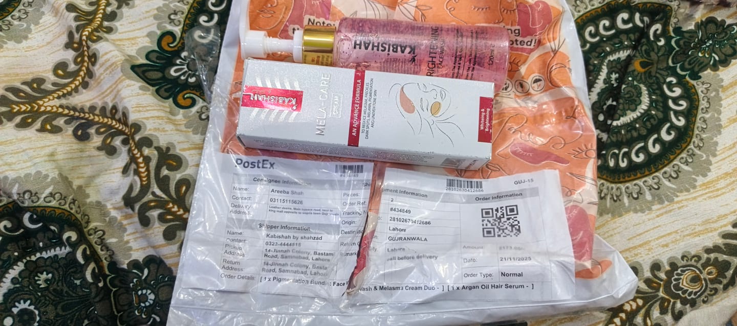 Customer photo review of Hair Care Bundle: Argan Oil Hair Serum + Shampoo