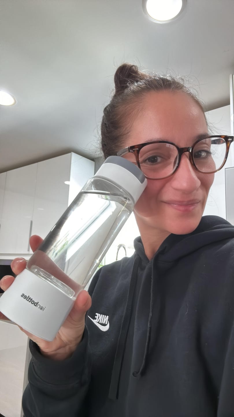Customer photo review of Pro Hydrogen Water Bottle