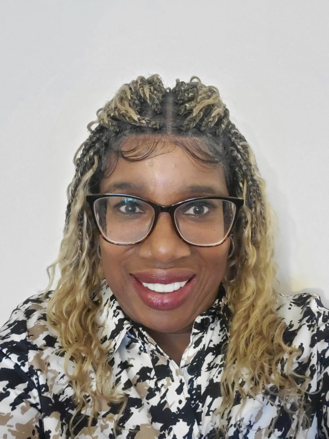 Customer photo review of Coco - Glueless Human Hair Braided Wig Pre Cut HD Full Elastic Lace Free Part Ready-To-Go (Lace Not Hand Tied)