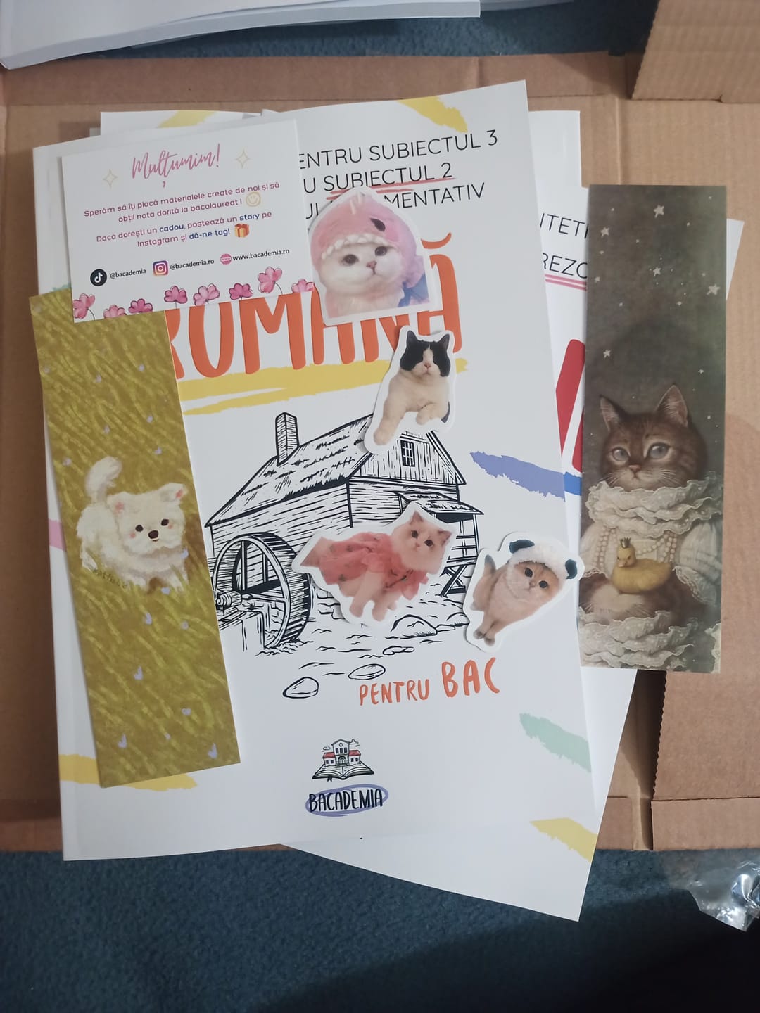 Customer photo review of Pachet Bacalaureat (Română + Istorie) Bacademia