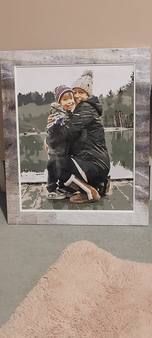 Customer photo review of Custom Paint By Numbers