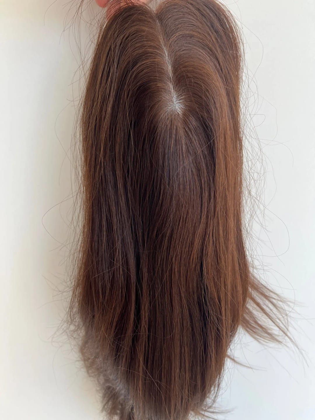 Customer photo review of Human Hair Topper 15*16cm Base All Shades