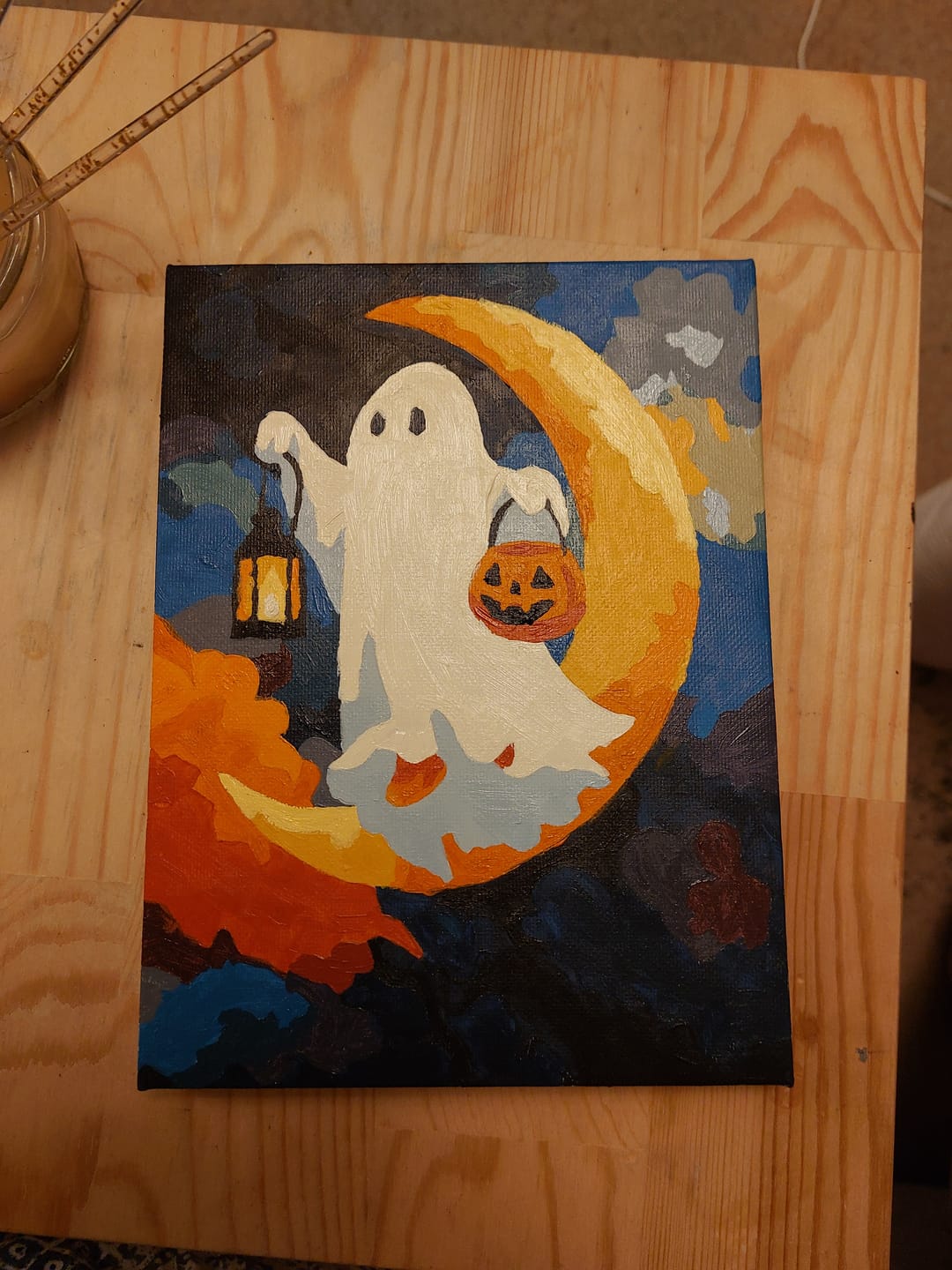Customer photo review of 6 Mini Paintings - Spooky Halloween Set