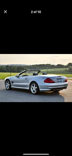 Customer photo review of 2003-2006 Mercedes-Benz SL500 4-Wheel Hydraulic Suspension Conversion/Delete Kit With Light Fix and Camber Bolts (MX14FMCK)