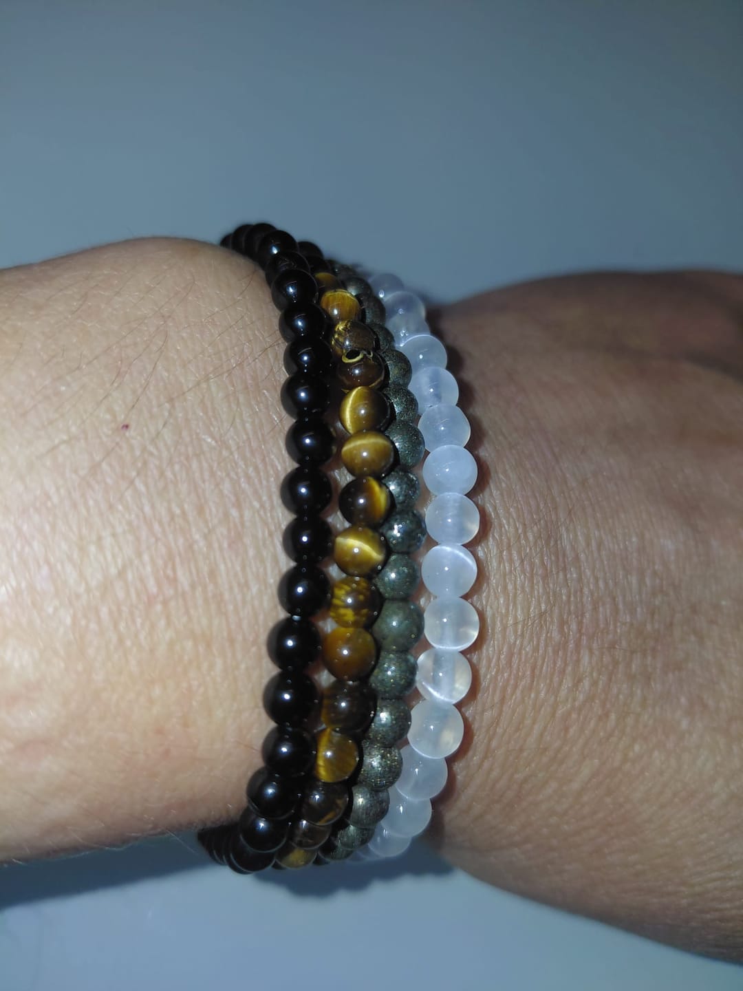 Customer photo review of Pulsera Pirita | 4mm | Abundancia - Positividad
