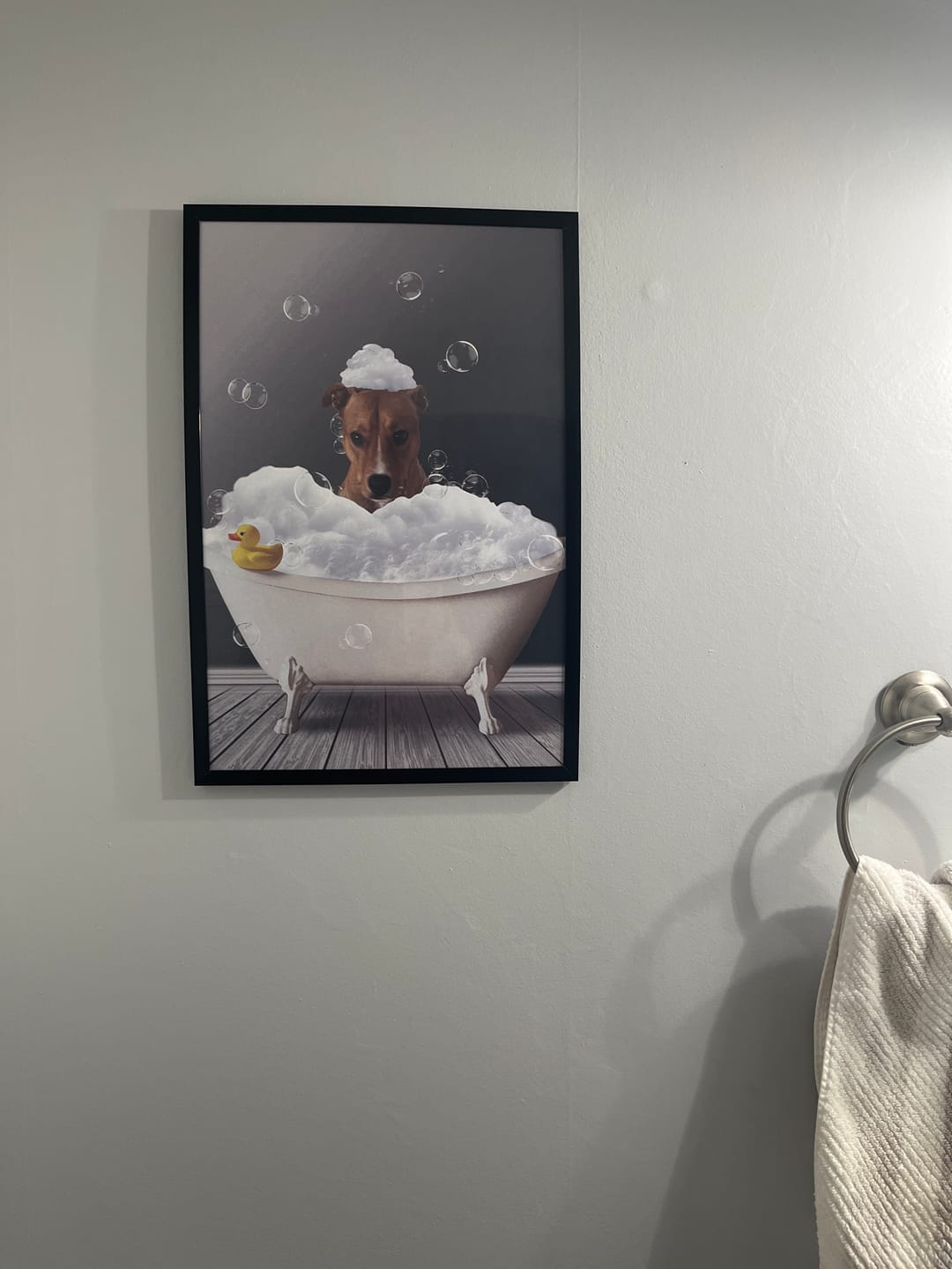 Customer photo review of Fun in the tub - Personalized Poster