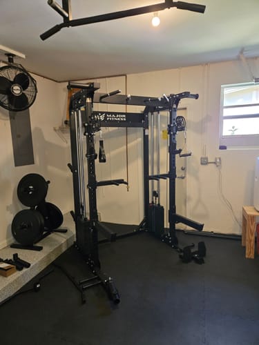 Customer photo review of Major Fitness F22 All-In-One Home Gym Power Rack