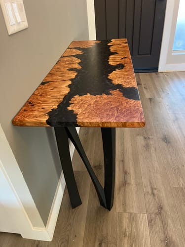 Customer photo review of Console Table Legs 210 Norah 28.2" H for DIY Furniture