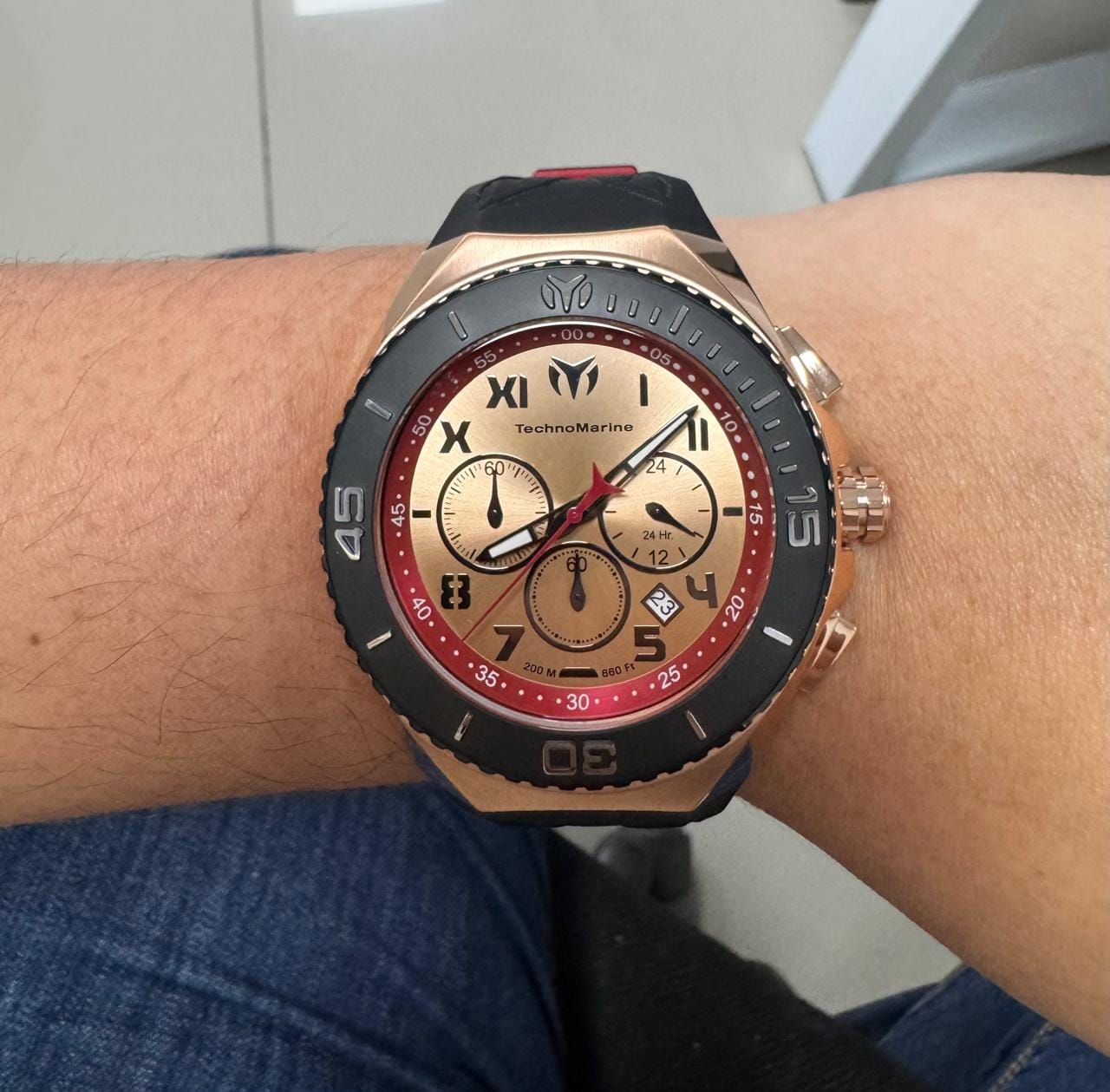 Customer photo review of Reloj Deportivo Para Hombre Technomarine Manta TM-221047 - Negro