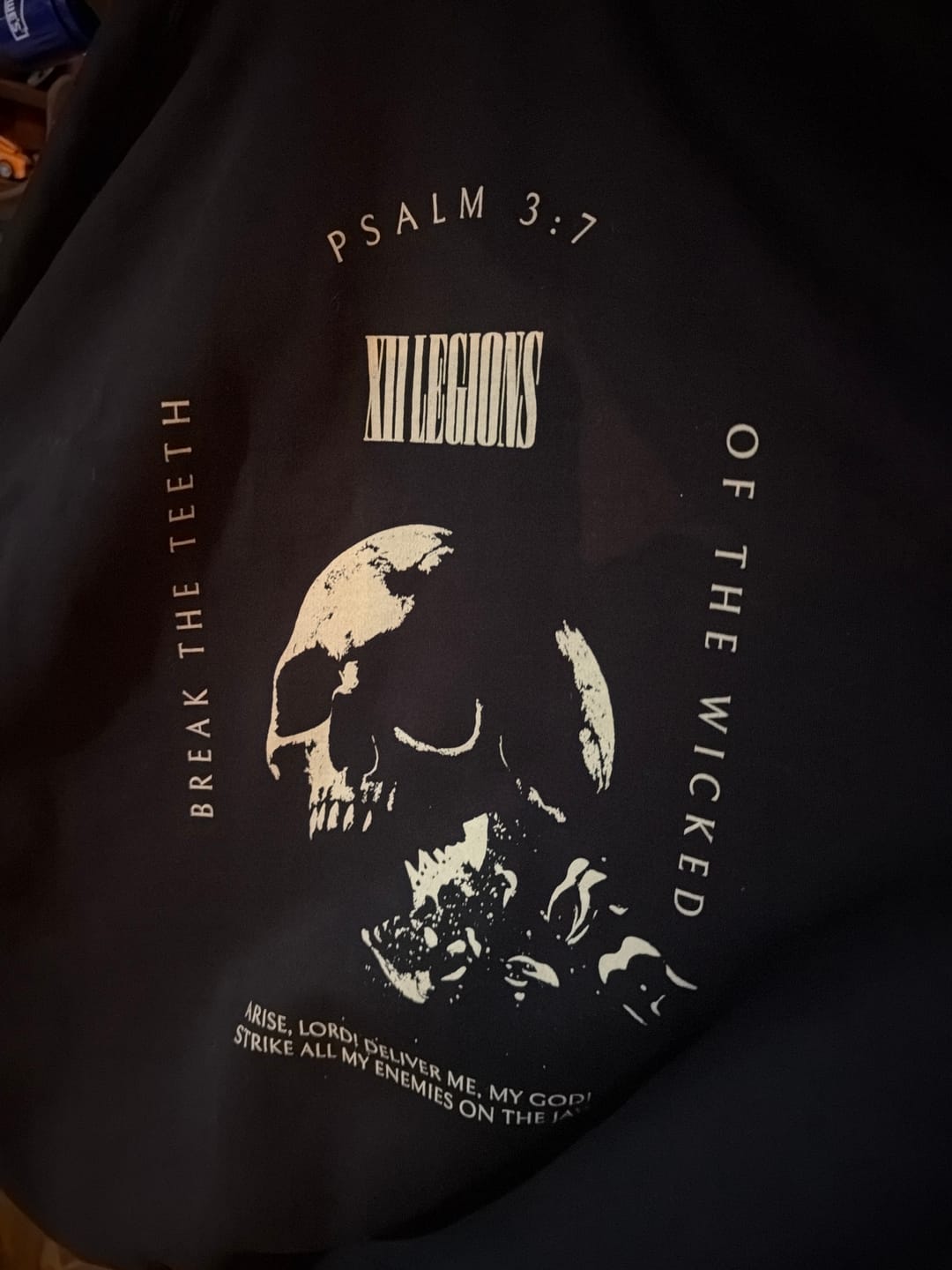 Customer photo review of PSALM 3:7 Hoodie