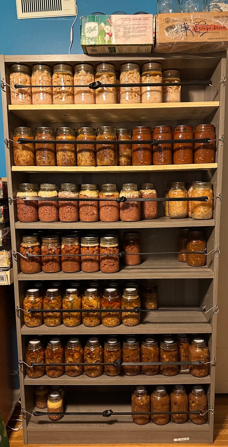 Customer photo review of Bulk Wide Mouth Canning Lids – 156 Pack
