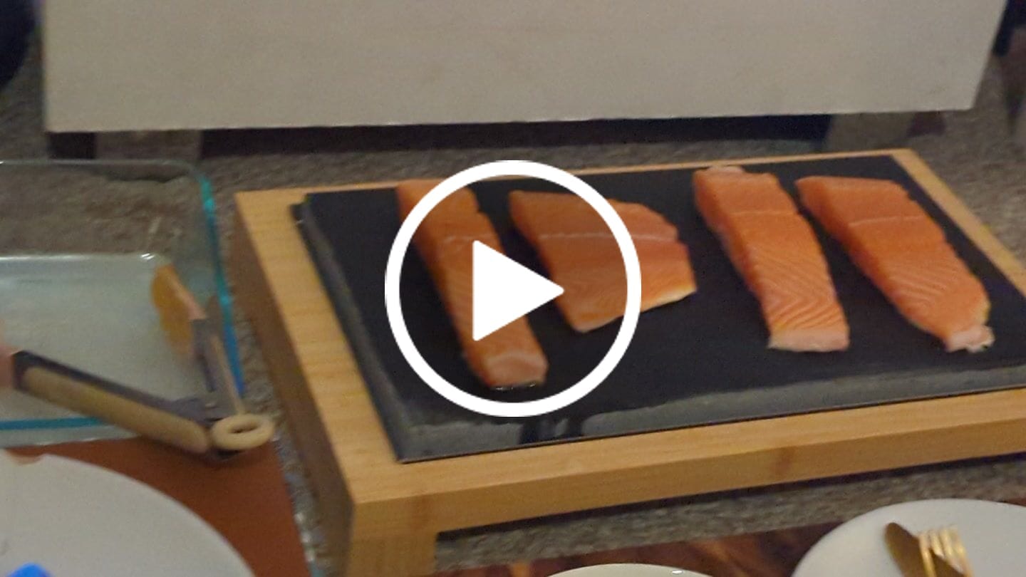 Customer video review of The SteakStones Raised Sharing Steak Plate