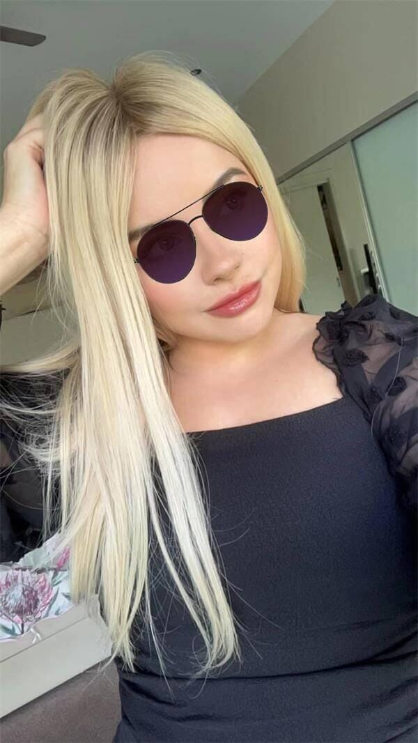 Customer photo review of Lily ︳Mono Base 3x5" Human Hair Topper For Thinning Hair