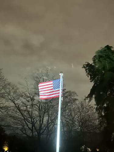 Customer photo review of Heavy Duty American Nylon Flag - Made In USA
