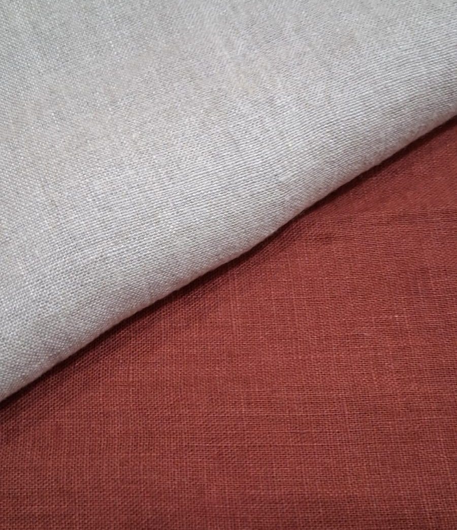 Customer photo review of Plain Linen Fabric by Meter