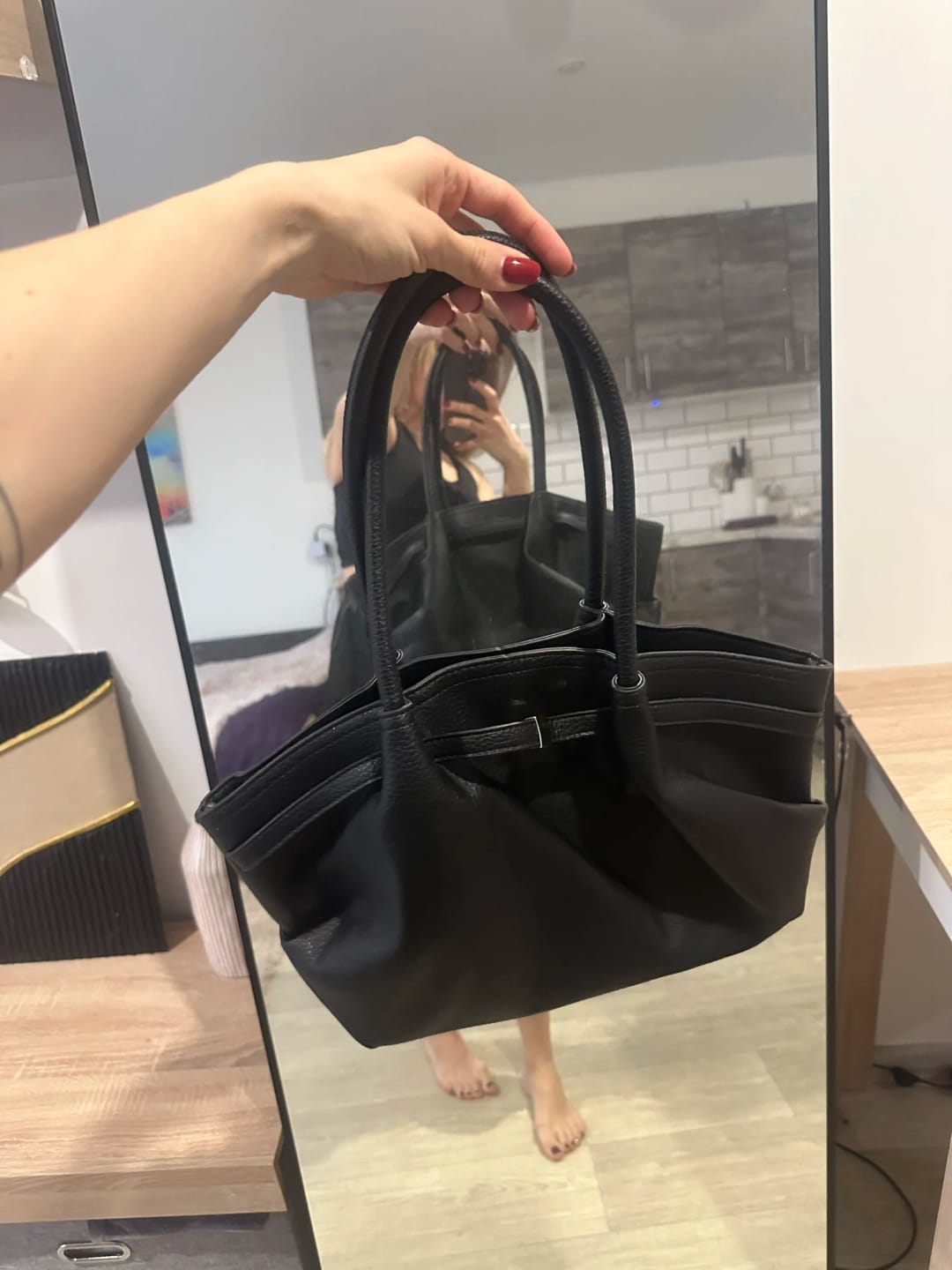 Customer photo review of Sandy Shoulder Tote Bag