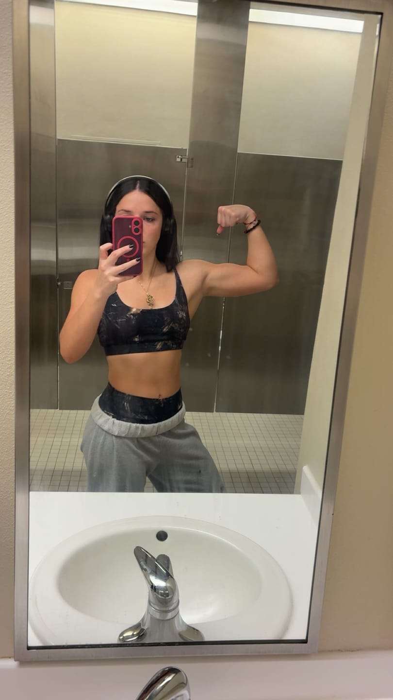Customer photo review of W3161 - Camo Urban Sports Bra