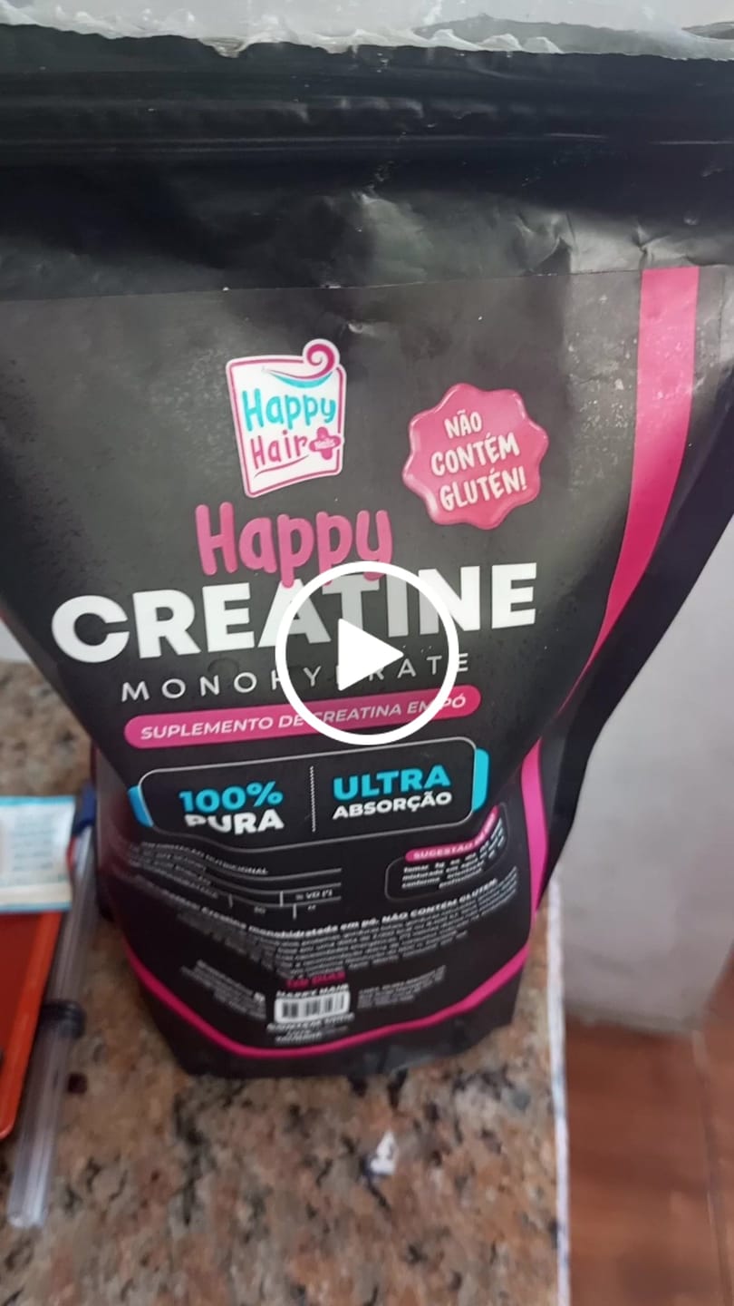 Customer video review of Creatina Monohidratada 100% Pura 300g - Happy Creatine