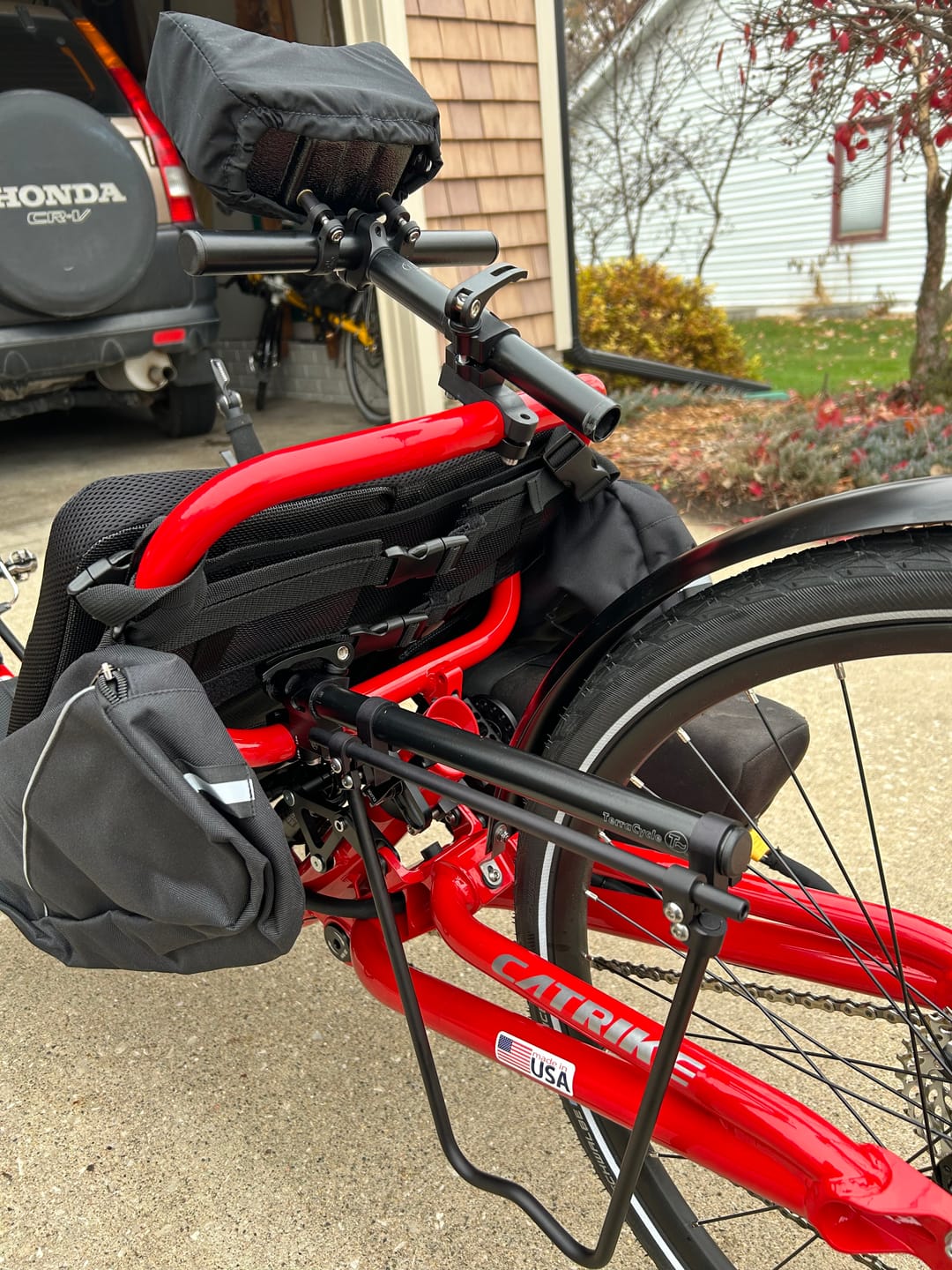 Customer photo review of Catrike Rear Rack (Reversible)