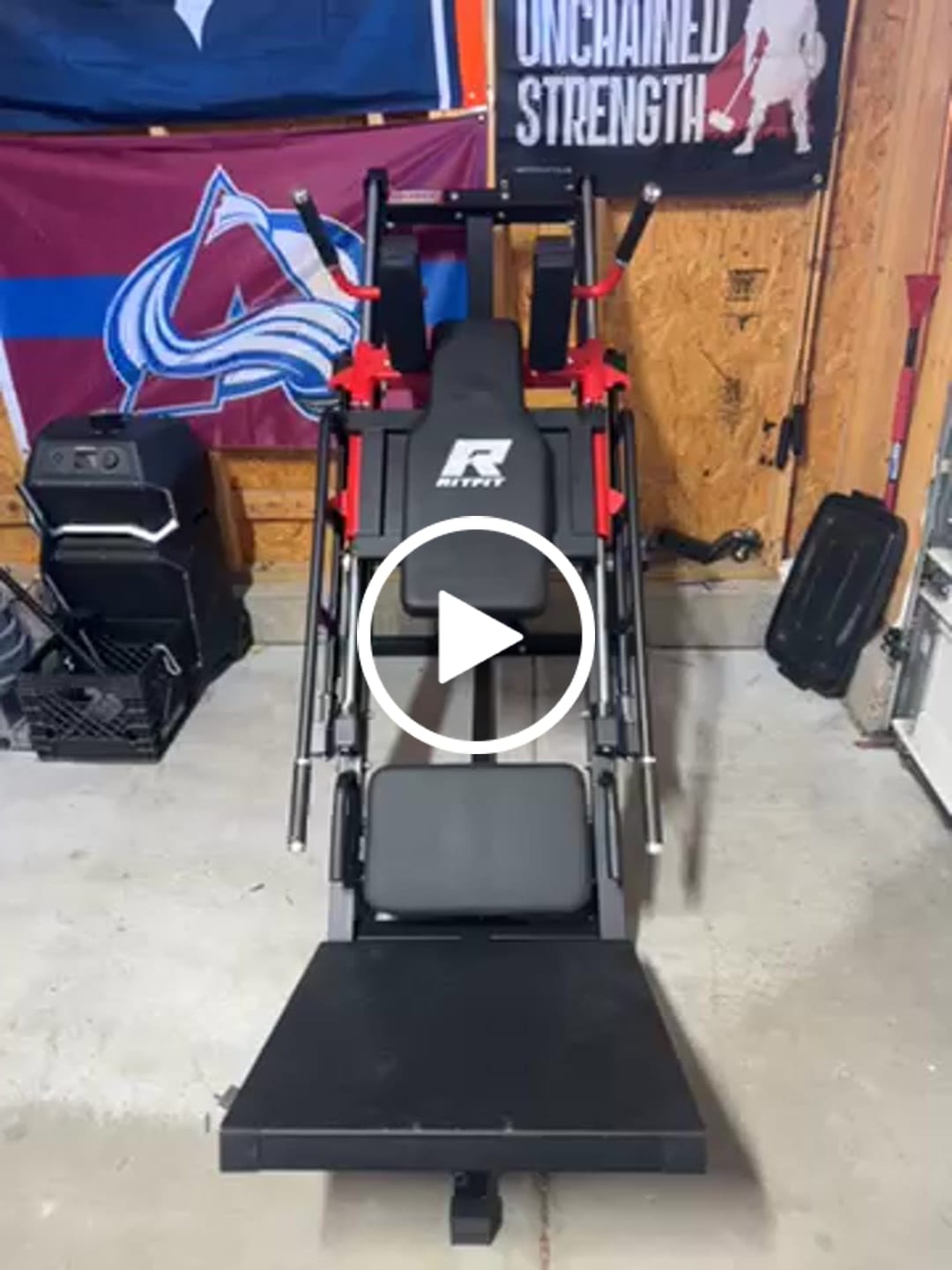 Customer video review of RitFit BLP01 45 Degree 3-In-1 Leg Press Hack Squat and Calf Raise Machine