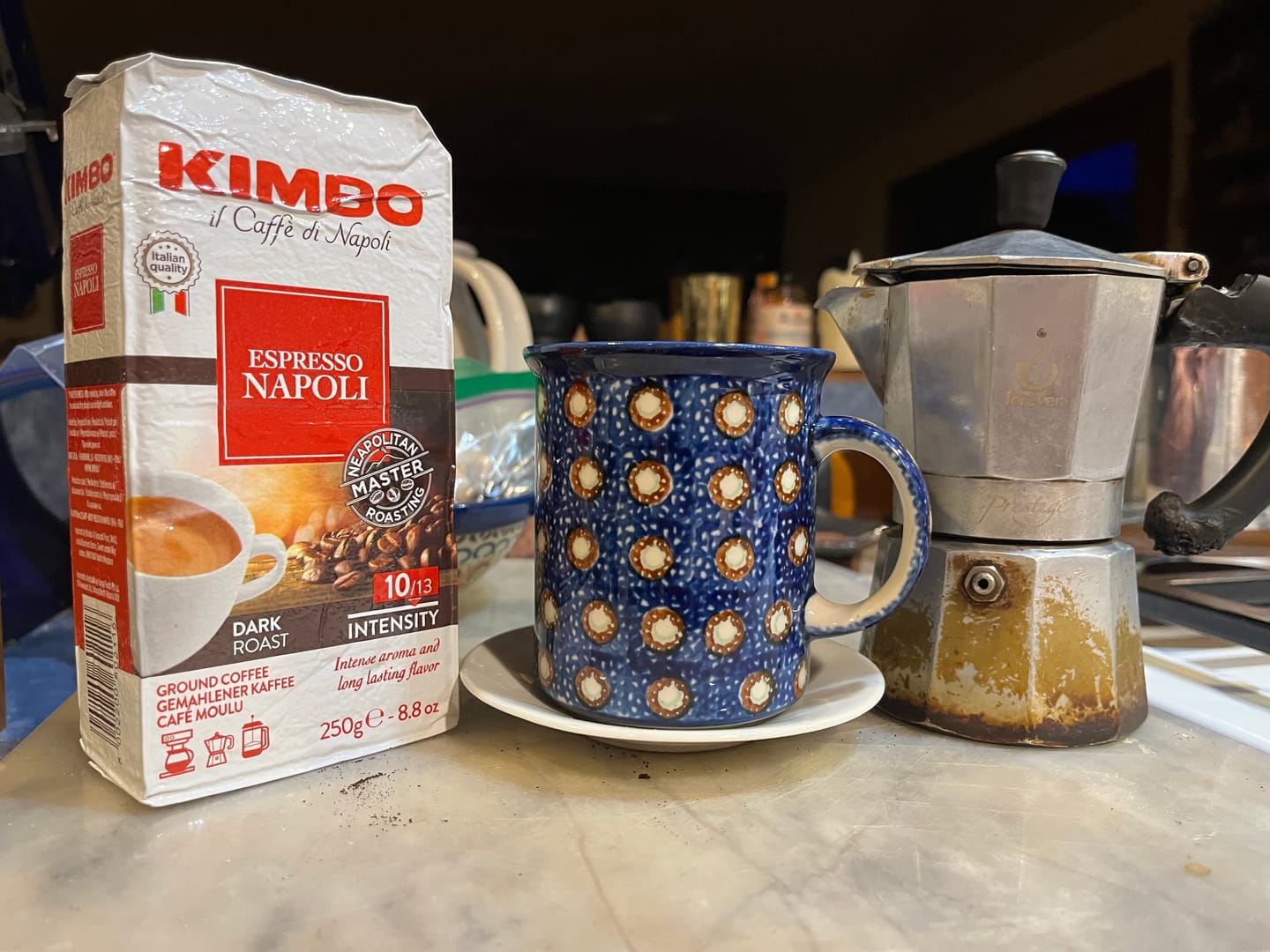 Customer photo review of Espresso Napoli - Ground Coffee 250g Brick