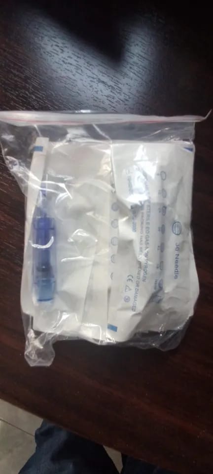 Customer photo review of Microneedling Pen – Smoother Skin And Faded Scars