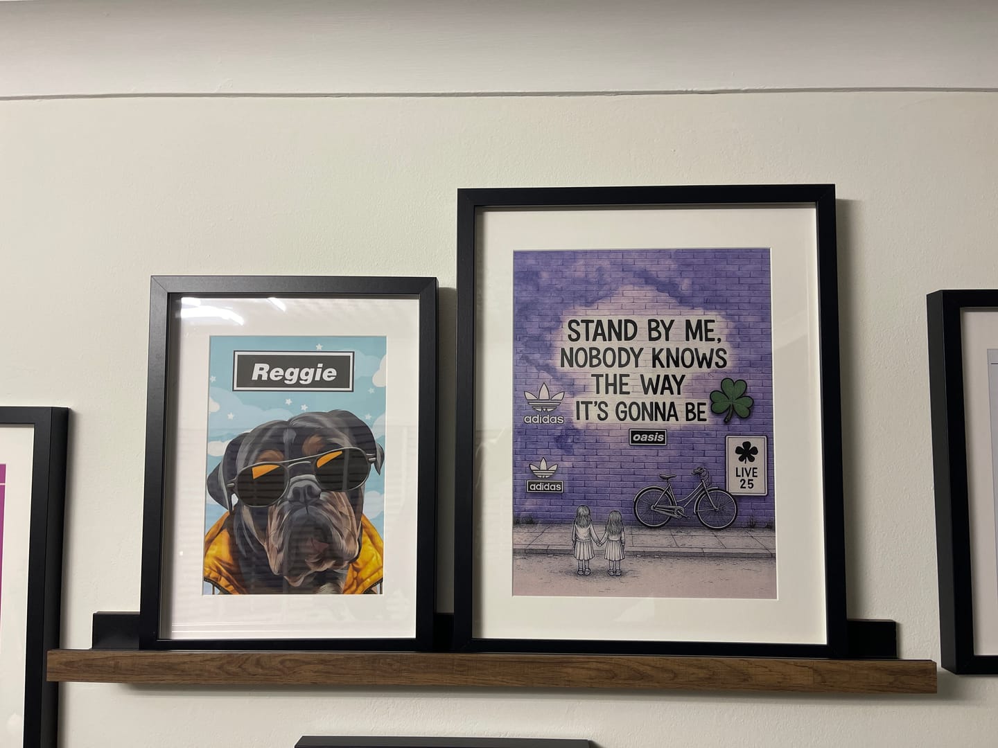Customer photo review of Stand By Me - Oasis Inspired Graffiti Poster