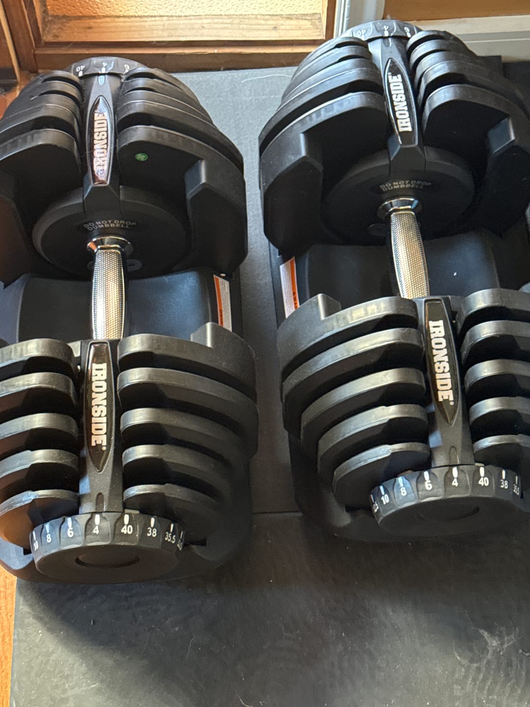 Customer photo review of Mancuerna Ajustable 40 kg IRONSIDE