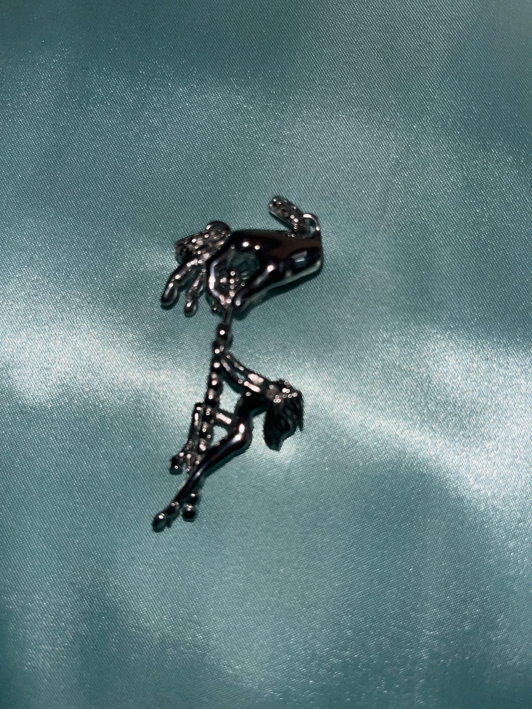 Customer photo review of DANCING WITH DEATH PENDANT