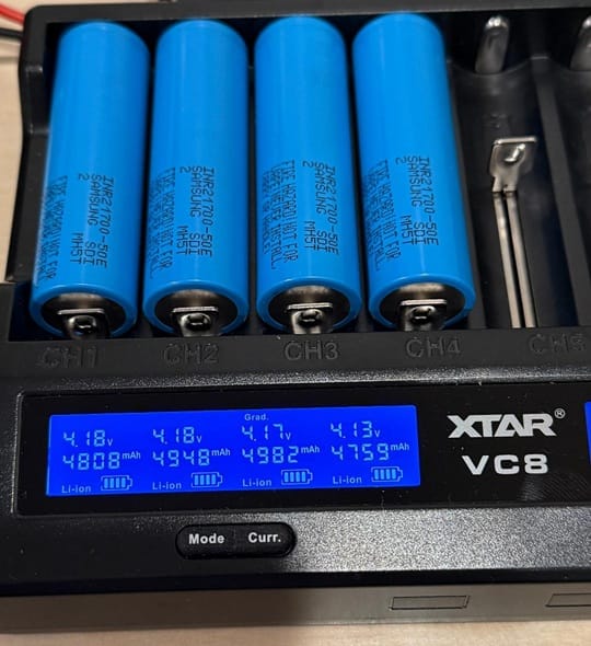 Customer photo review of Samsung 50E 21700 5000mAh 9.8A Battery