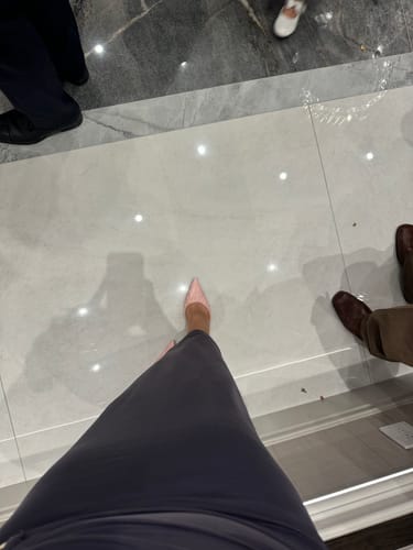 Customer photo review of Charlotte Pump Blush Pink Patent Leather