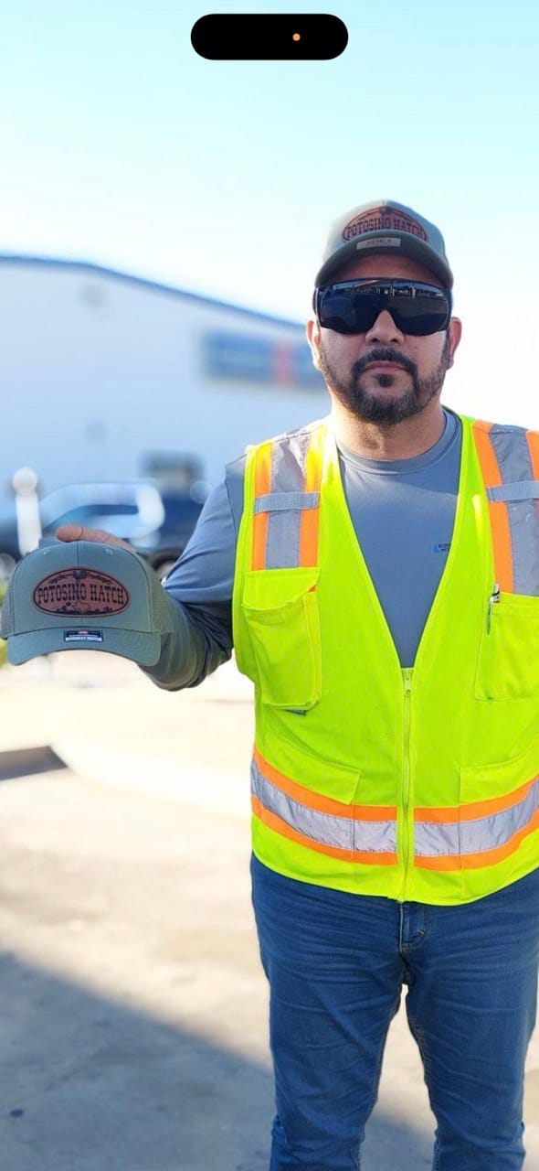 Customer photo review of Lonestar Rooster - Personalize It - Leather Patch Hat - Richardson 112