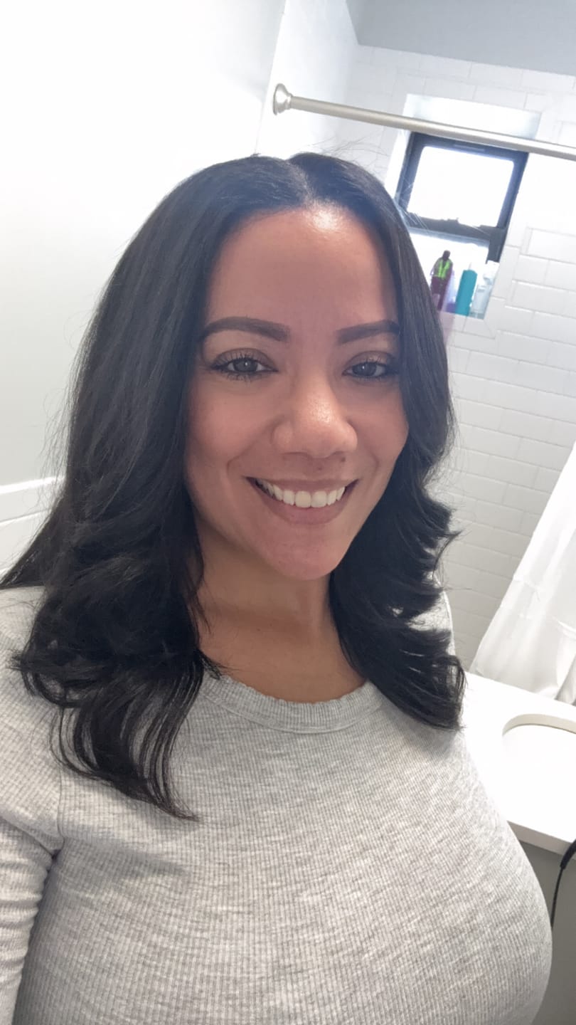 Customer photo review of Body Wave Tape In Hair Extension