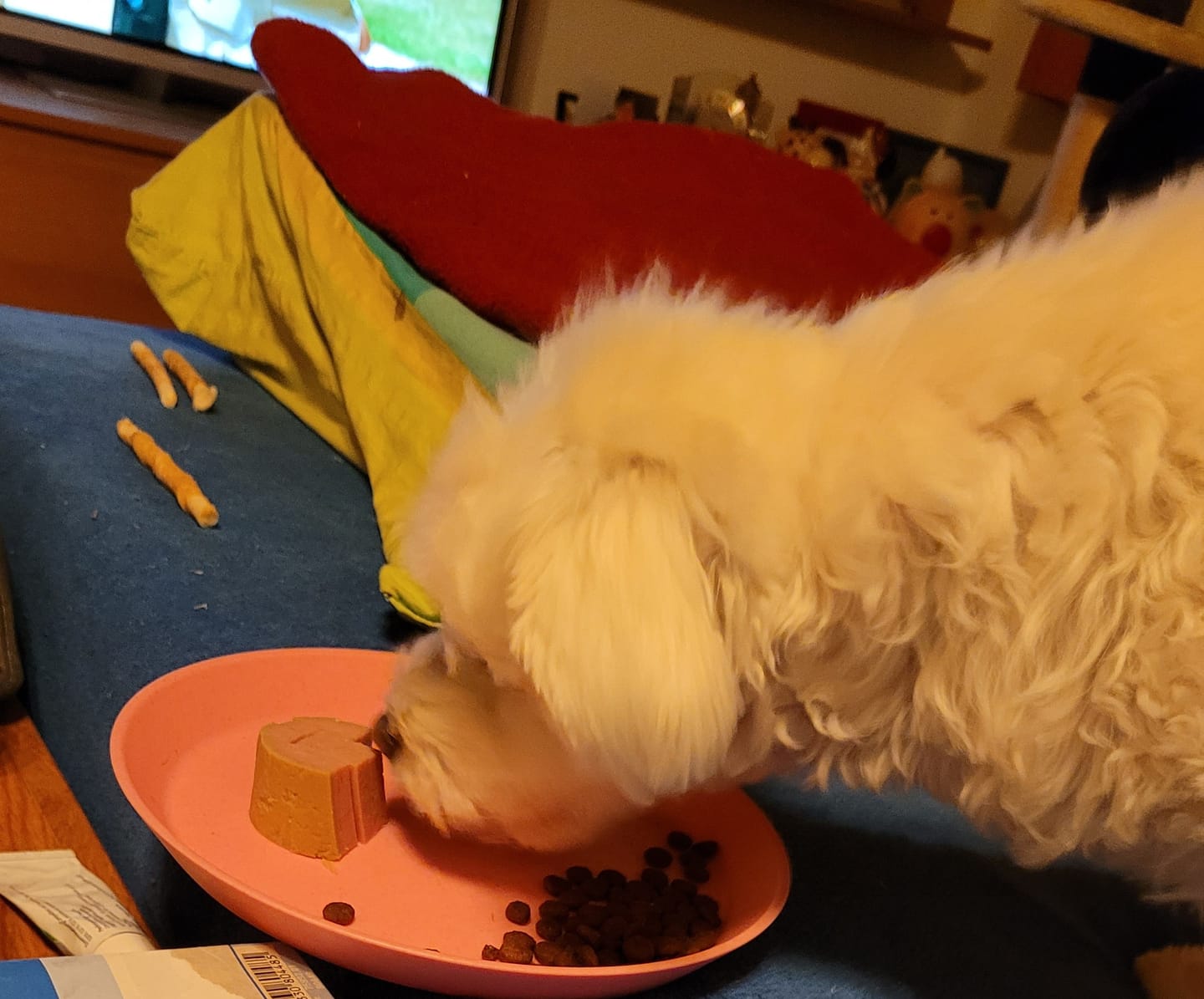 Customer photo review of Nutridog Menu Deluxe Poulet pro Wurst 250g ab 4.40.-