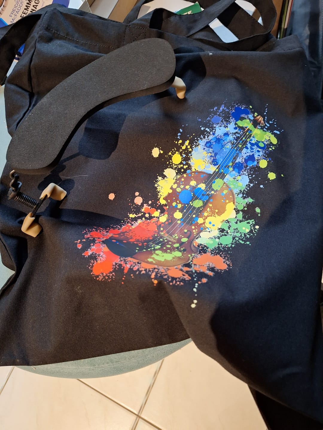 Customer photo review of Violon Design Splash – Sac à musique