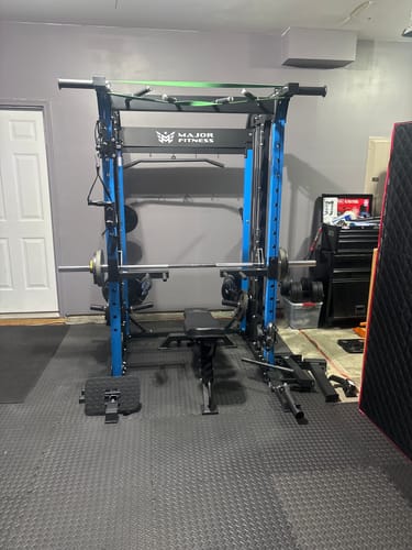Customer photo review of Major Fitness B52 All-In-One Home Gym Smith Machine