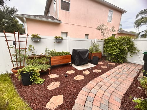 Customer photo review of 18" x 48" Raised Garden Bed - 30" TALL