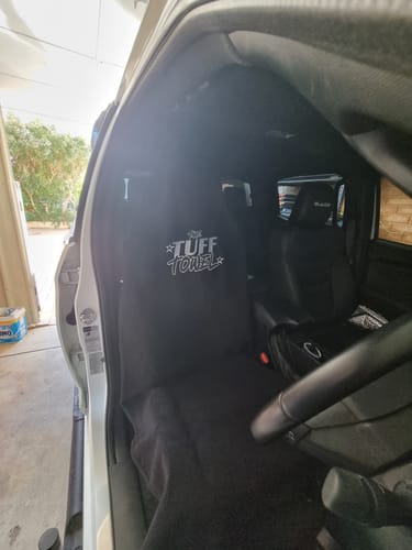 Customer photo review of Waterproof Car Towel Seat Cover