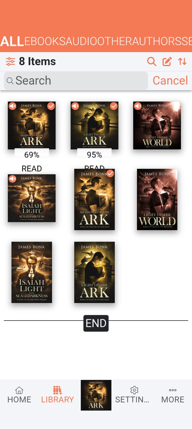 Customer photo review of Light of the Ark: Book 1 of Light of the Ark (Audiobook)