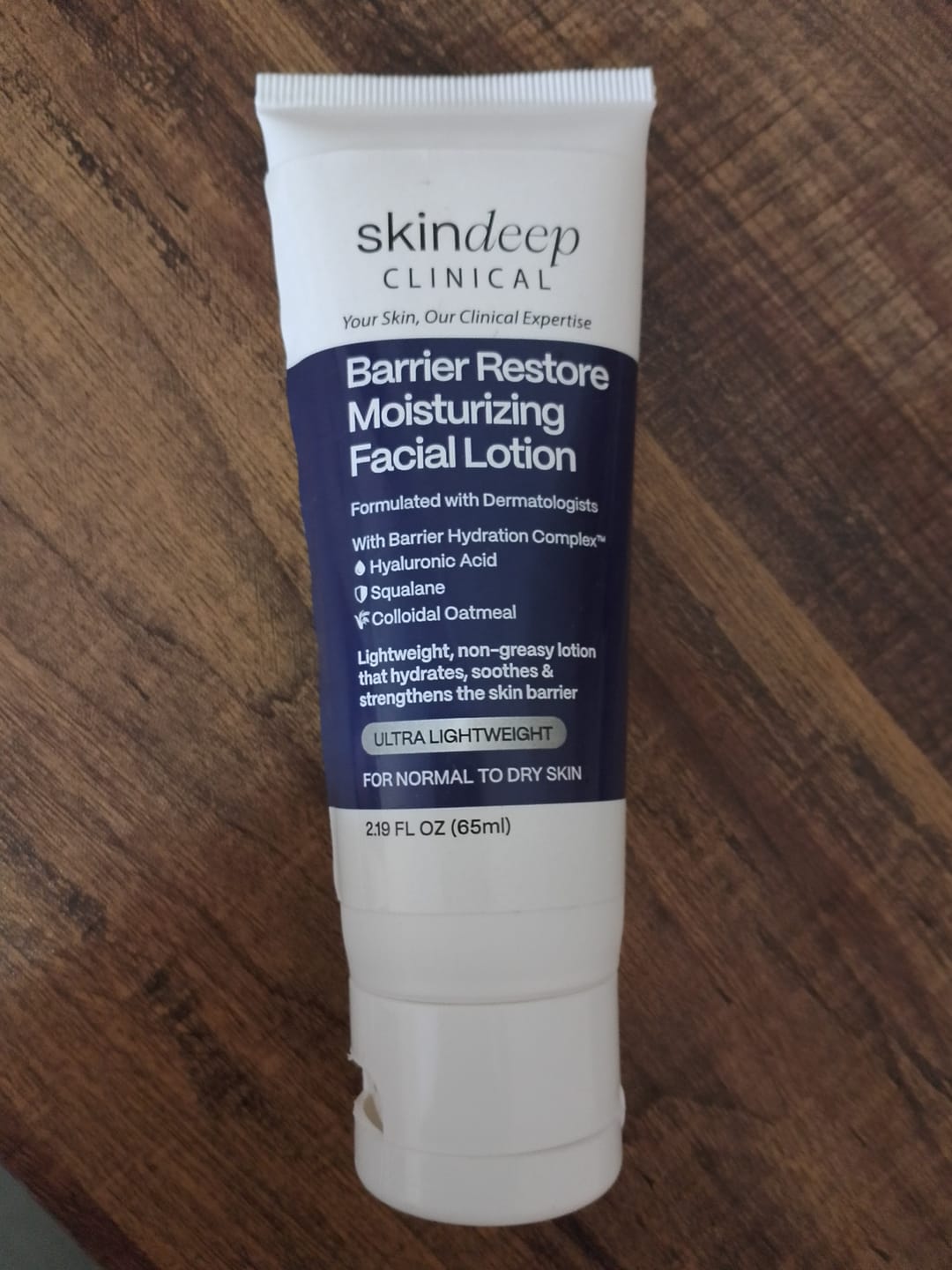 Customer photo review of Barrier Restore Moisturizing Facial Lotion