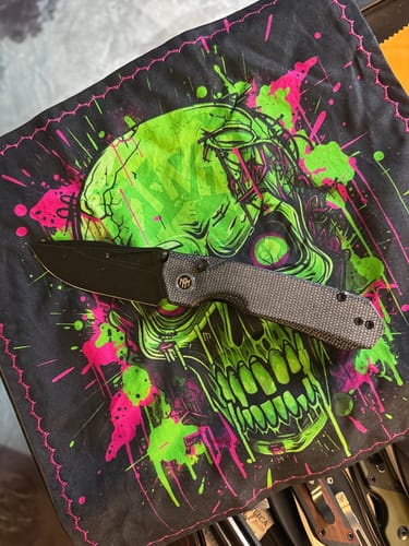 Customer photo review of Remette Rhino Button Lock Knife Micarta 1428N 3.15"