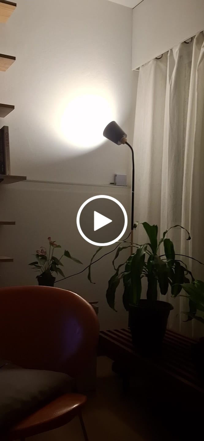 Customer video review of Lámpara flexible de pie - Estilo Nórdico