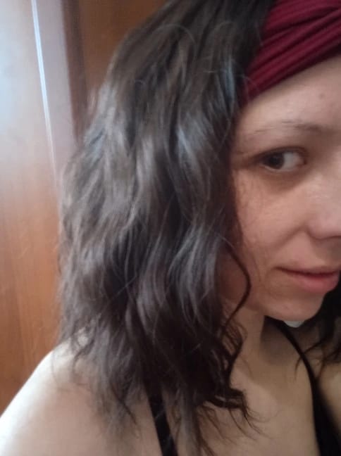 Customer photo review of Susan ︳Wavy Human Hair Topper For Thinning Crown 10*12cm Silk Base All Shades