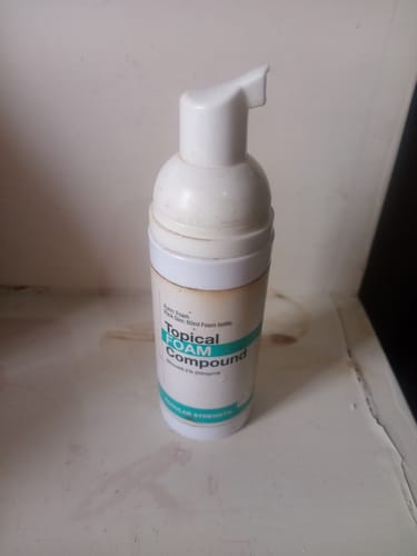 Customer photo review of Minoxidil REGULAR (2%) strength FOAM, 1x60ml pack