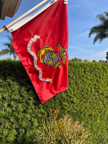 Customer photo review of 3' x 5' U.S. Marine Corps Flag Set