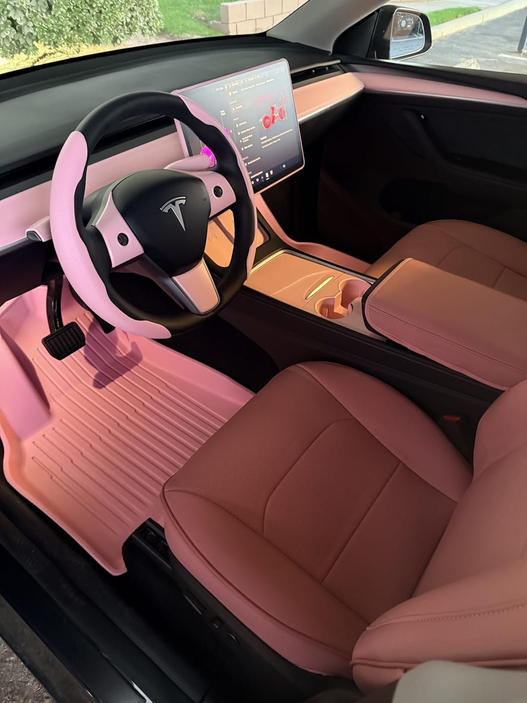 Customer photo review of Nappa Vegan Leather Full Seat Covers for Tesla Model 3/Y/S/X