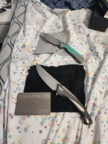 Customer photo review of Poikilo Blade Orca Titanium Frame Lock M398 3.57"