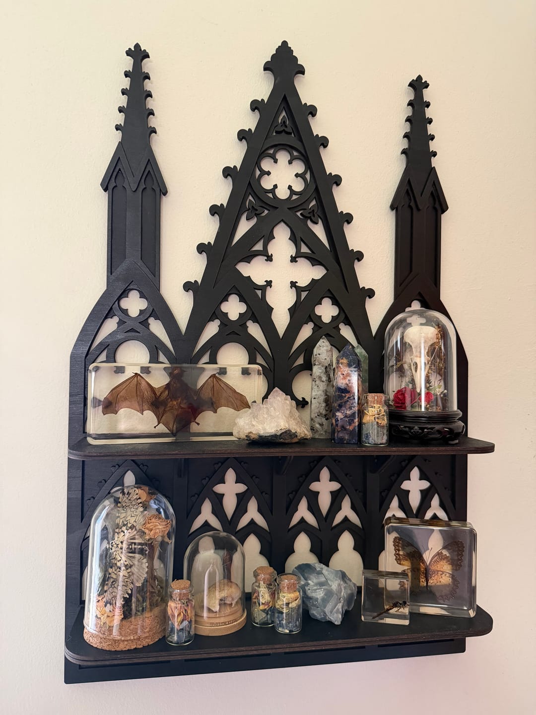 Customer photo review of Grand Gothic Cathedral Wall Shelf
