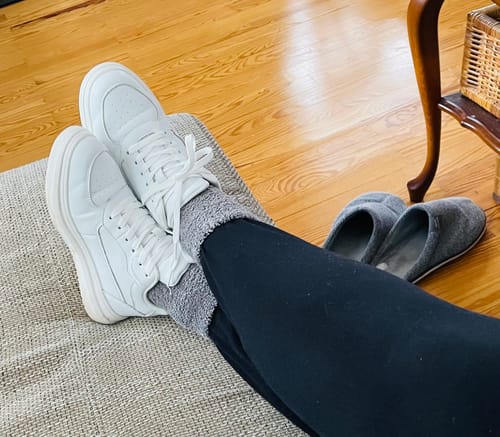 Customer photo review of ELEVATESHOES WHITE CLASSY